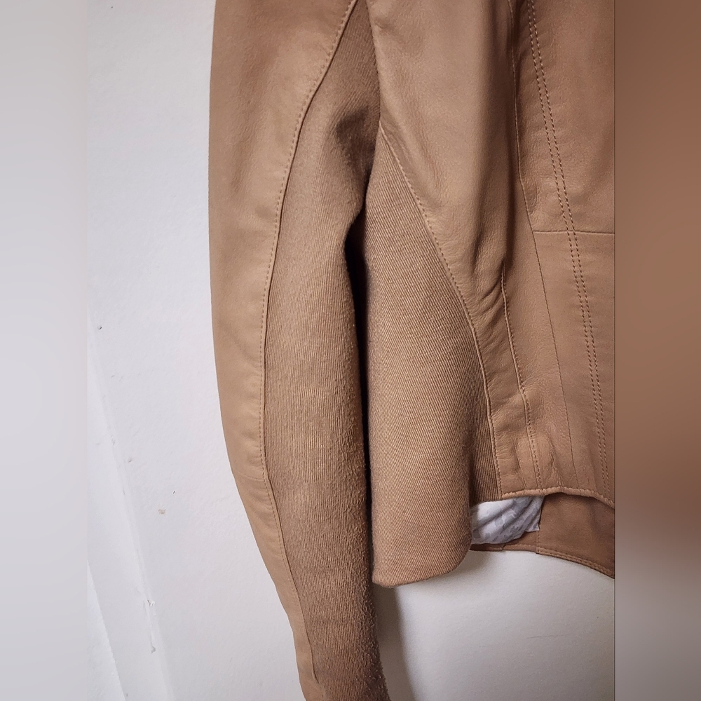 MARC NEW YORK | Light tan leather jacket | EUC ☆ - Picture 6 of 12